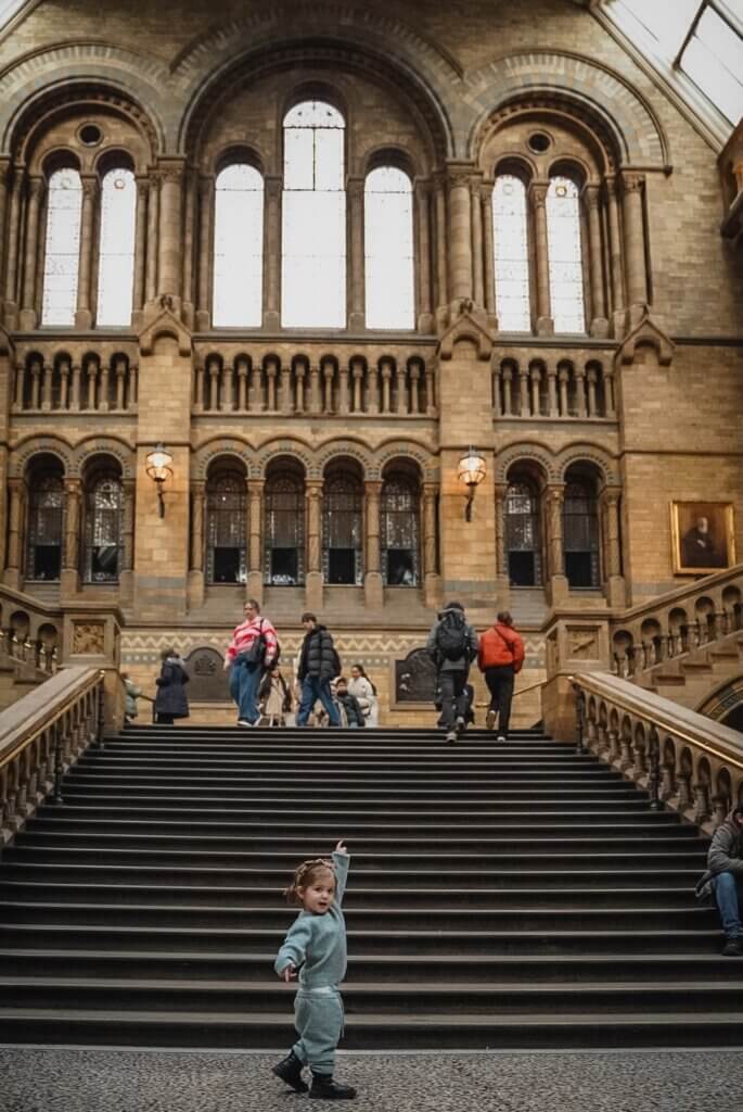 The Natural History Museum is perfect for a day out in London with Kids